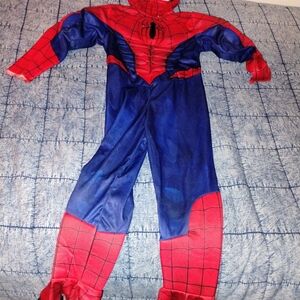 Kids Red and Blue Spider Man 3t-4t Costume Super Nice Quality One Used One Night